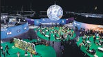 A general view of the Action Hub at the COP26 UN Climate Change Conference in Glasgow on Thursday. (AFP)