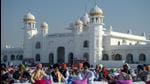 The pilgrims are scheduled to visit Gurdwara Darbar Sahib, Gurdwara Panja Sahib, Gurdwara Dera Sahib, Gurdwara Nankana Sahib, Gurdwara Kartarpur Sahib and Gurdwara Sachha Sauda. (AFP) The pilgrims are scheduled to visit Gurdwara Darbar Sahib, Gurdwara Panja Sahib, Gurdwara Dera Sahib, Gurdwara Nankana Sahib, Gurdwara Kartarpur Sahib and Gurdwara Sachha Sauda. (AFP)