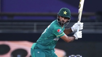 Dubai : Pakistan's Fakhar Zaman bats during the Cricket Twenty20 World Cup second semi-final match between Australia and Pakistan in Dubai, UAE, Thursday, Nov. 11, 2021. AP/PTI(AP11_11_2021_000234B) (AP) Dubai : Pakistan's Fakhar Zaman bats during the Cricket Twenty20 World Cup second semi-final match between Australia and Pakistan in Dubai, UAE, Thursday, Nov. 11, 2021. AP/PTI(AP11_11_2021_000234B) (AP)