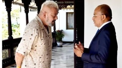 Sanjay Dutt shared multiple pictures of himself on Instagram with Hussein Mwinyi. 