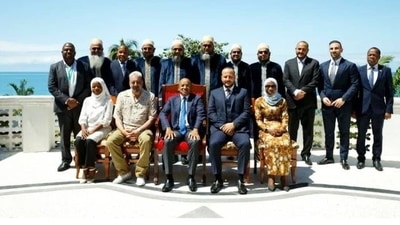 Sanjay Dutt also dropped photos as he posed with several other dignitaries of Zanzibar. 