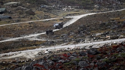 An Indian Army truck drives along a road to Tawang, near the Line of Actual Control (LAC), neighbouring China, near Sela Pass in Arunachal Pradesh (AFP) An Indian Army truck drives along a road to Tawang, near the Line of Actual Control (LAC), neighbouring China, near Sela Pass in Arunachal Pradesh (AFP)