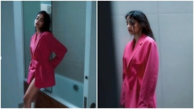 Banita Sandhu is an absolute fashionista. The actor dropped a set of pictures of herself on her Instagram profile on Wednesday and since then, her Instagram family has been drooling like anything. Banita decked up in a pink oversized blazer and posed in her bathroom. (Instagram/@banitasandhu) Banita Sandhu is an absolute fashionista. The actor dropped a set of pictures of herself on her Instagram profile on Wednesday and since then, her Instagram family has been drooling like anything. Banita decked up in a pink oversized blazer and posed in her bathroom. (Instagram/@banitasandhu)