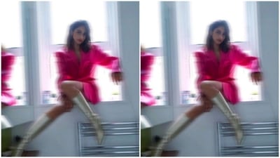 Banita played muse to designer house Jacquemus and decked up in a bright pink ensemble. (Instagram/@banitasandhu) Banita played muse to designer house Jacquemus and decked up in a bright pink ensemble. (Instagram/@banitasandhu)