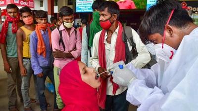Cumulatively a total of 50.18 million samples have been tested for Covid in the Karnataka so far, out of which 111,190 were tested on Thursday alone. (Agencies)