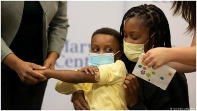The BioNTech-Pfizer vaccine for 5-11 year-olds now has emergency approval in the US (Tom Brenner/REUTERS) The BioNTech-Pfizer vaccine for 5-11 year-olds now has emergency approval in the US (Tom Brenner/REUTERS)