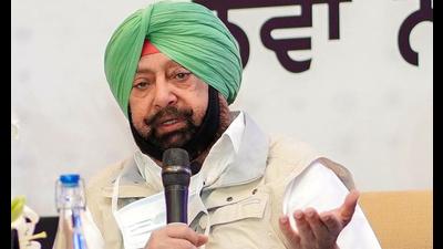 Former Punjab chief minister Capt Amarinder Singh said in Chandigarh that the BSF jurisdiction concerns national security and not law and order in the state. (HT file photo)