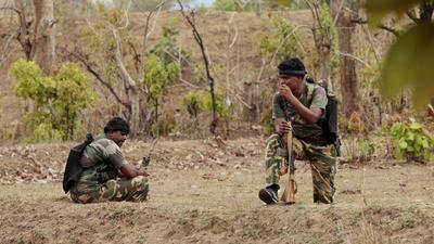 A file photo of security forces in the middle of a search operation against Naxals in Bijapur, Chattisgarh. (HT photo/ File) A file photo of security forces in the middle of a search operation against Naxals in Bijapur, Chattisgarh. (HT photo/ File)
