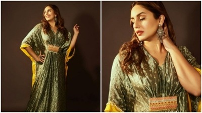 Loved Huma Qureshi’s grey and yellow silk kaftan? Here’s how much it costs (Instagram/@iamhumaq) Loved Huma Qureshi’s grey and yellow silk kaftan? Here’s how much it costs (Instagram/@iamhumaq)