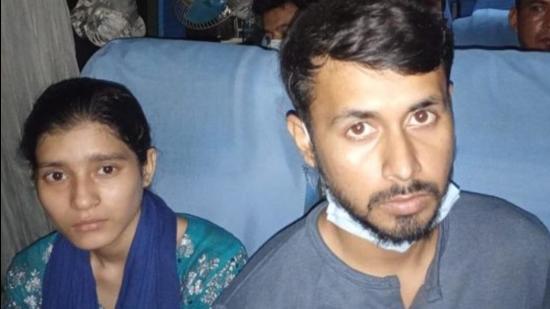 The Bangladeshi couple was on its way from Tripura capital Agartala to Guwahati when the bus they were travelling in was stopped by Karimganj police for routine checking. Police said they did not have any identification papers on them and were detained. (Karimganj police/Photo courtesy)