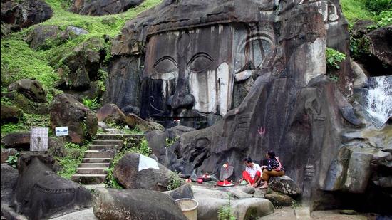 Tourists hang out near the hills at Unakoti in Kailashahar, Tripura. The state has reported its highest number of dengue cases in the last five years. (ANI/File)