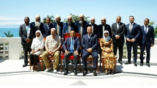 Sanjay Dutt also dropped photos as he posed with several other dignitaries of Zanzibar.