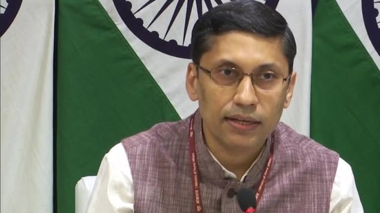 Spokesperson for the ministry of external affairs Arindam Bagchi.(ANI)