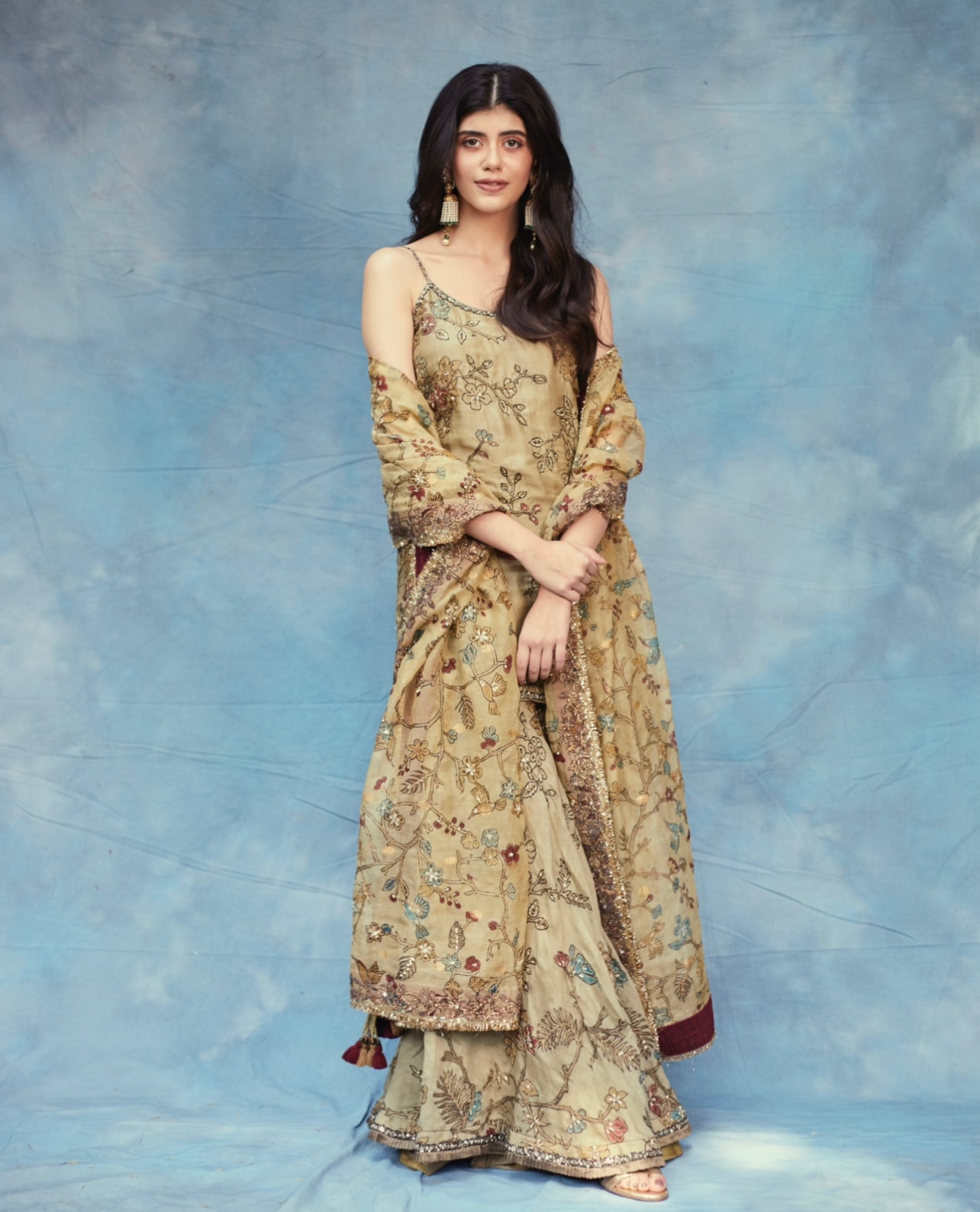 Sanjana Sanghi in kalamkari sharara set(Elevate Promotions)