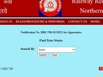 Northern Railway Recruitment 2021: Railway Recruitment Cell (RRC), Northern Railway has released application status of candidates who have applied for the engagement of apprentices. Here's direct link to check.&nbsp;