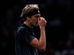 Germany's Alexander Zverev reacts after his semi-final match against Russia's Daniil Medvedev&nbsp;