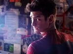 Andrew Garfield as Peter Parker/Spider-Man.