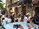 Aryan Khan reached the NCB office in Mumbai on Friday. Aryan Khan reached the NCB office in Mumbai on Friday.