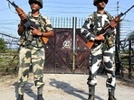BSF guards at the Indo-Bangladesh border in Nadia, West Bengal (File Photo) BSF guards at the Indo-Bangladesh border in Nadia, West Bengal (File Photo)