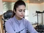 Divyanka Tripathi is working ‘it out by working out’(Instagram/@divyankatripathidahiya) Divyanka Tripathi is working ‘it out by working out’(Instagram/@divyankatripathidahiya)