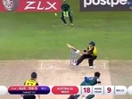 Matthew Wade hit a hat-trick of sixes off Shaheen Afridi in the 19th over Matthew Wade hit a hat-trick of sixes off Shaheen Afridi in the 19th over