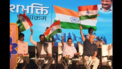 The Deshbhakti curriculum was launched by CM Arvind Kejriwal on September 28. (ANI) The Deshbhakti curriculum was launched by CM Arvind Kejriwal on September 28. (ANI)