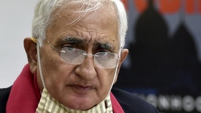 Congress leader Salman Khurshid during the release of his book "Sunrise Over Ayodhya: Nationhood in Our Times", in New Delhi on Wednesday. (PTI)