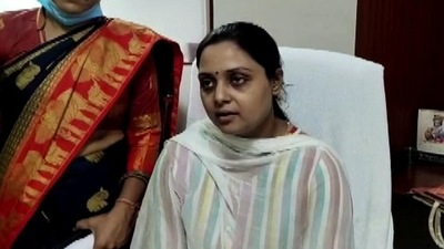 Meenakshi Gupta, wife of Manish Gupta who died during a police raid at a hotel in Gorakhpur, in September, petitioned the Supreme Court last month saying she has “no faith” in the investigation carried out by the UP Police special team (ANI) Meenakshi Gupta, wife of Manish Gupta who died during a police raid at a hotel in Gorakhpur, in September, petitioned the Supreme Court last month saying she has “no faith” in the investigation carried out by the UP Police special team (ANI)