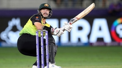 Australia's Matthew Wade bats during the Cricket Twenty20 World Cup semi-final match between Pakistan and Australia in Dubai, UAE, Thursday, Nov. 11, 2021. (AP) Australia's Matthew Wade bats during the Cricket Twenty20 World Cup semi-final match between Pakistan and Australia in Dubai, UAE, Thursday, Nov. 11, 2021. (AP)