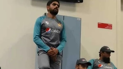Pakistan captain Babar Azam delivers heartening dressing-room speech after T20 WC exit (Twitter grab)