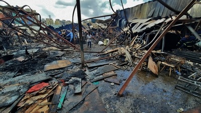 In September as well, the market had reported an incident of fire. (HT file photo)