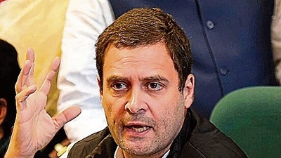 Rahul Gandhi accuses the Centre of compromising India’s security (Arun Sharma/HT PHOTO) Rahul Gandhi accuses the Centre of compromising India’s security (Arun Sharma/HT PHOTO)