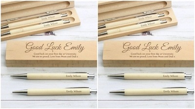 If you are on your way to send off your children to higher studies or far from home, why not give them a stationary set imprinted with their name and how proud you feel about their progress. (https://in.pinterest.com/)
