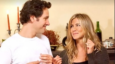 Actor Jennifer Aniston reacts to Paul Rudd's Sexiest Man Alive title. (Instagram) Actor Jennifer Aniston reacts to Paul Rudd's Sexiest Man Alive title. (Instagram)