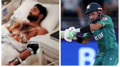 Mohammad Rizwan had spent two days in a hospital ICU bed before the semi-final against Australia. Mohammad Rizwan had spent two days in a hospital ICU bed before the semi-final against Australia.