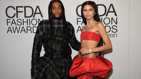 Zendaya attend the CFDA Fashion Awards at The Pool and The Grill. The actor was honoured by the Council of Fashion Designers of America for her bold red carpet style choices.(Invision)