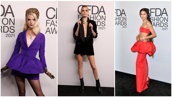 From the Emmy-winning actor Zendaya to Anya Taylor-Joy, here are the best looks from the 2021 CFDA Fashion Awards.