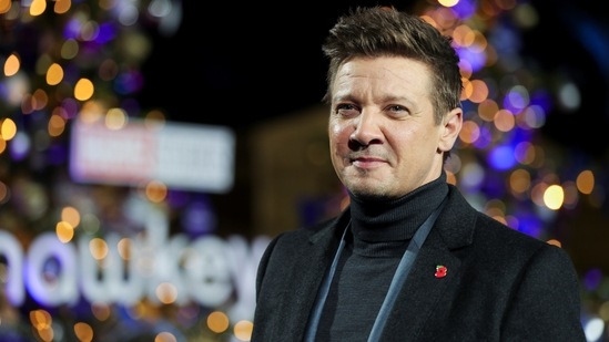 Jeremy Renner arrives for the screening of Marvel Studios' Hawkeye. (REUTERS)(REUTERS)