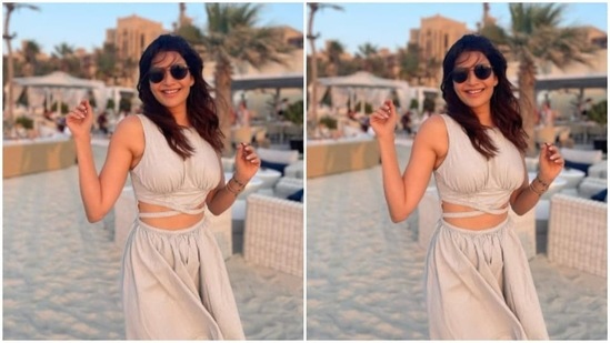 In tinted shades, Karishma is in a mood to dance.(Instagram/@karishmaktanna)