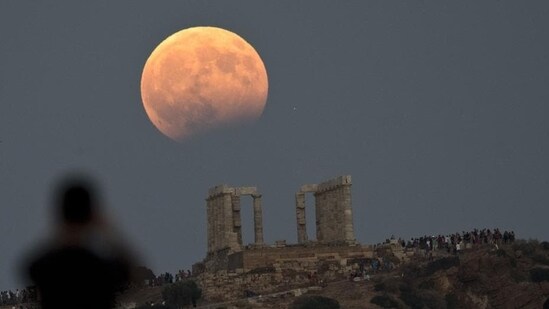 The partial lunar eclipse will also be visible in some parts of India, according to PIB.&nbsp;(AP File Photo)