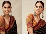 Genelia D'Souza in <span class='webrupee'>₹</span>40k black silk saree gives classy update to wedding fashion, we are obsessed Genelia D'Souza in <span class='webrupee'>₹</span>40k black silk saree gives classy update to wedding fashion, we are obsessed