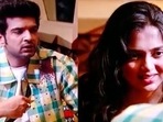 Karan Kundrra and Tejasswi Prakash in Bigg Boss 15. Karan Kundrra and Tejasswi Prakash in Bigg Boss 15.