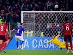 Kane powers England toward World Cup; Jorginho miss costs Italy