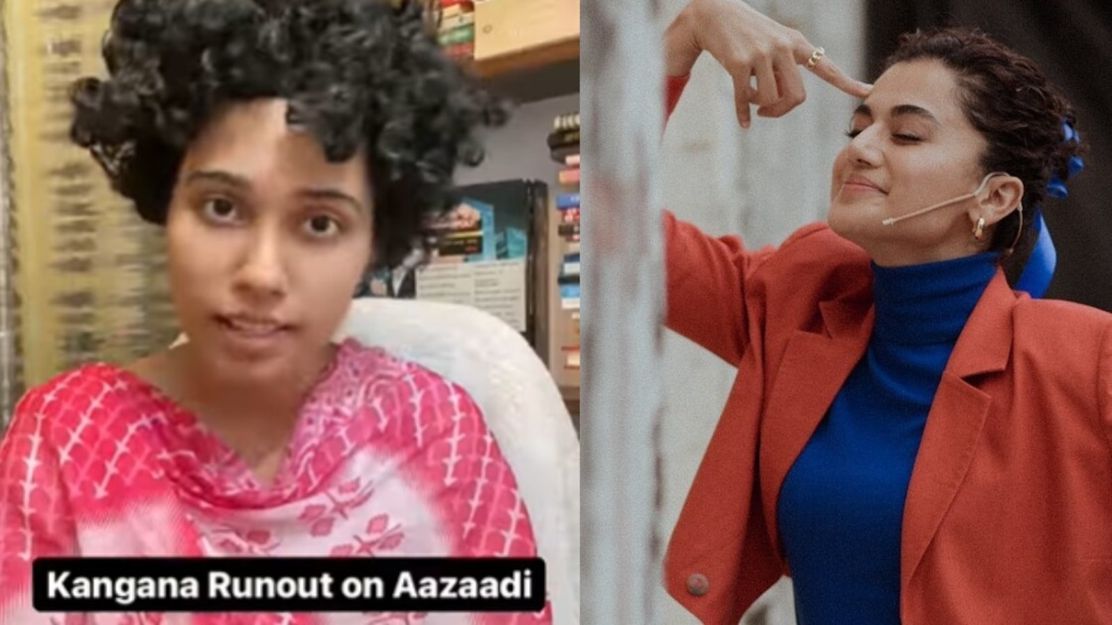 Comedian mocks Kangana Ranaut's recent Aazaadi comment and threat to return Padma Shri, Taapsee Pannu ‘likes’ it