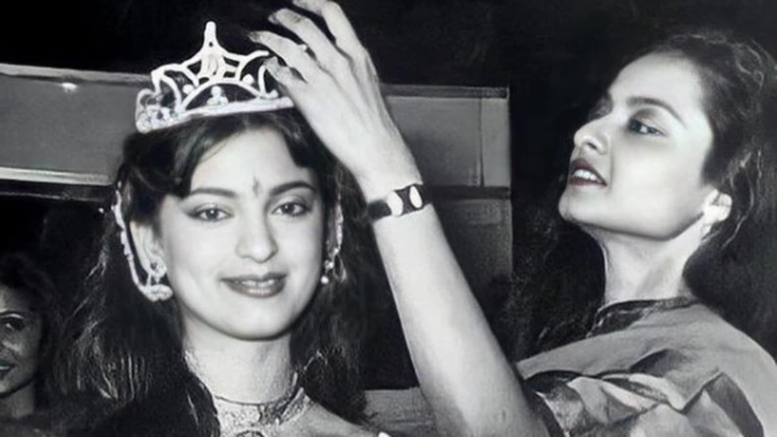 Juhi Chawla Hot Sex Videos - When Juhi Chawla was crowned Miss India by Rekha in 1984, fan says 'it's a  great shot' | Bollywood - Hindustan Times