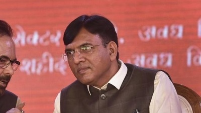 The minister visited some households in the village and motivated the villagers to get vaccinated against Covid-19. (PTI) The minister visited some households in the village and motivated the villagers to get vaccinated against Covid-19. (PTI)