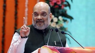 “We brought in JAM- J for Jan Dhan account, A for Aadhaar Card, M for mobile phones," Amit Shah said in Azamgarh. (ANI Photo) (ANI) “We brought in JAM- J for Jan Dhan account, A for Aadhaar Card, M for mobile phones," Amit Shah said in Azamgarh. (ANI Photo) (ANI)