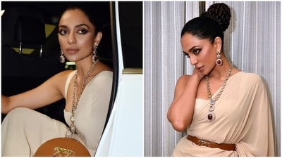 Sobhita Dhulipala's hot look in Sabyasachi saree for Kurup world premiere leaves internet speechless Sobhita Dhulipala's hot look in Sabyasachi saree for Kurup world premiere leaves internet speechless