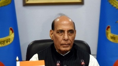 File photo of Union defence minister Rajnath Singh. (PTI)