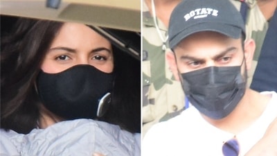 Anushka Sharma, Virat Kohli at Mumbai airport. (Credit: Varinder Chawla) Anushka Sharma, Virat Kohli at Mumbai airport. (Credit: Varinder Chawla)